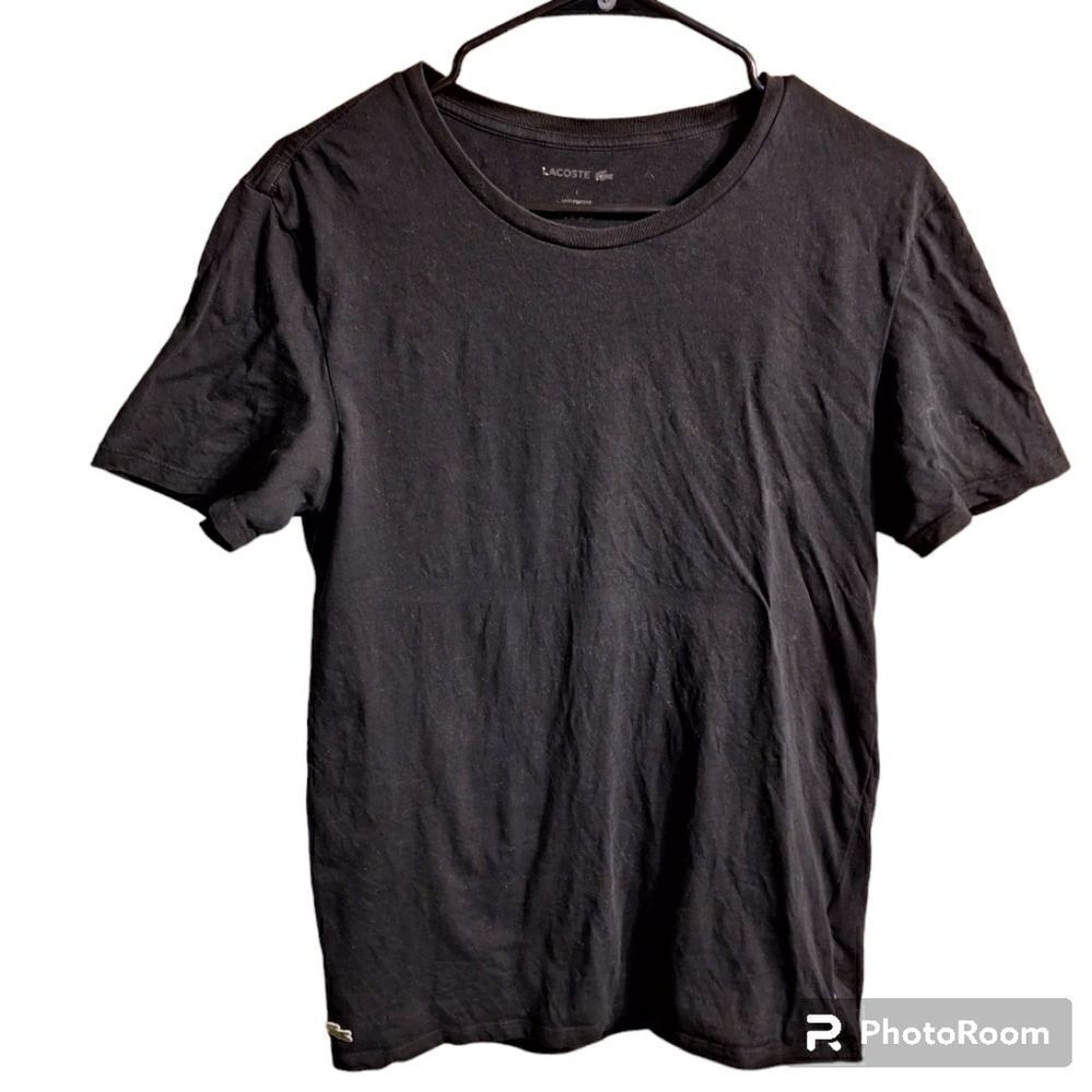 Lacoste black tshirt Medium